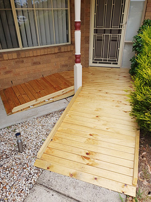 Timber accessibility ramps